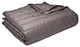 PUFF Packable Down Alternative Indoor/Outdoor Water Resistant Blanket , Pewter
