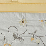 Madison Park Serene Embroidered 7 Piece Comforter Set, Yellow
