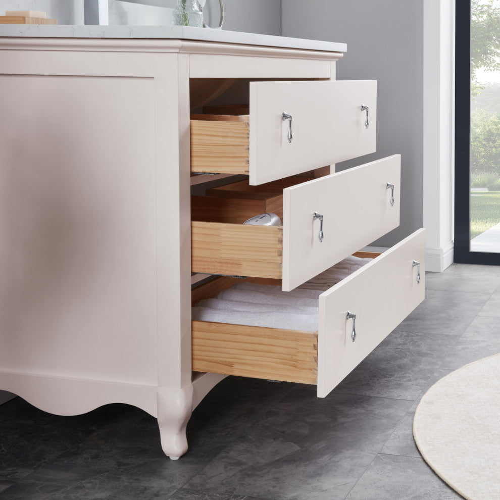 Legion Furniture WS2512 Series Bathroom Sink Vanity, Dreamy White, 42", Artificial Stone Top, Single Sink