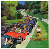 "Speeder on the Median" Print on Canvas by Richard Sargent