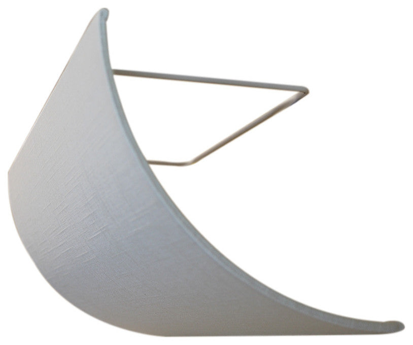 Moderne Vanity Light Cover Refresh Kit, 26"W White Textured Fabric Shade - DIY U