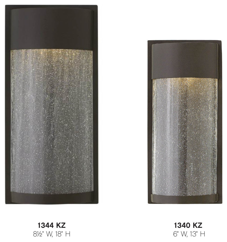 Hinkley Shelter Small Wall Mount Lantern, Buckeye Bronze