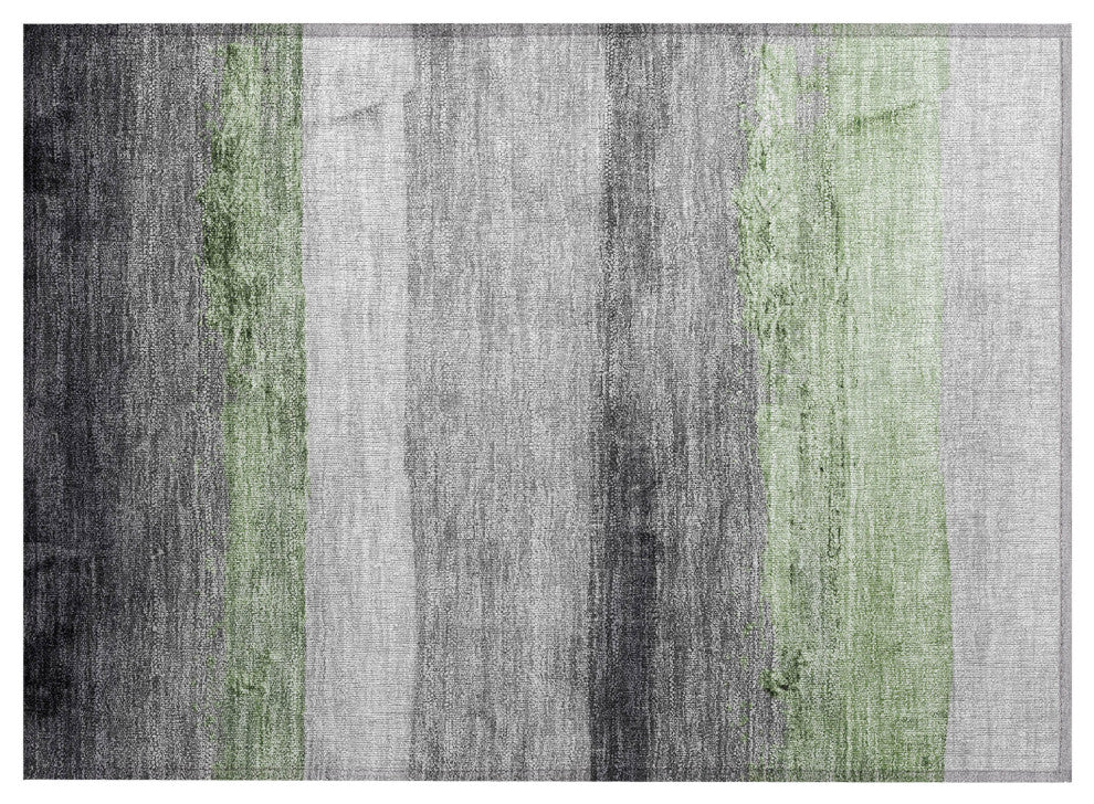 Machine Washable Indoor/Outdoor Chantille ACN1883 Aloe 1'8" x 2'6" Rug