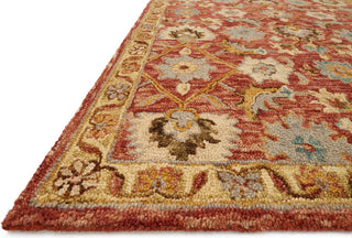 Victoria Rug, Terracotta/Gold, 5'0"x7'6"