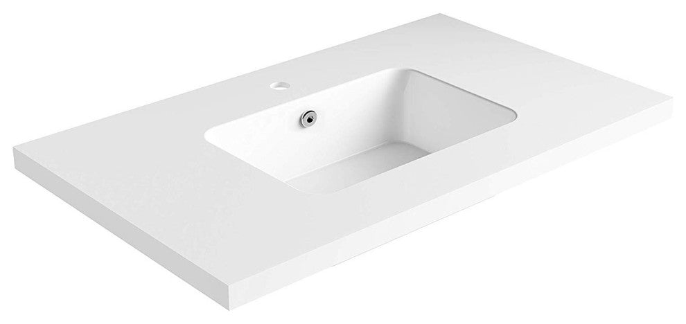 Dyconn Faucet 36 Inch Solid Surface Vanity Top