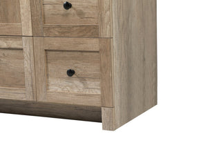 Home Living 19" Farmhouse Natural Oak-Light Bathroom Vanity