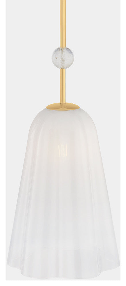 Hudson Valley Lighting Cambria Heights Pendant, Aged Brass