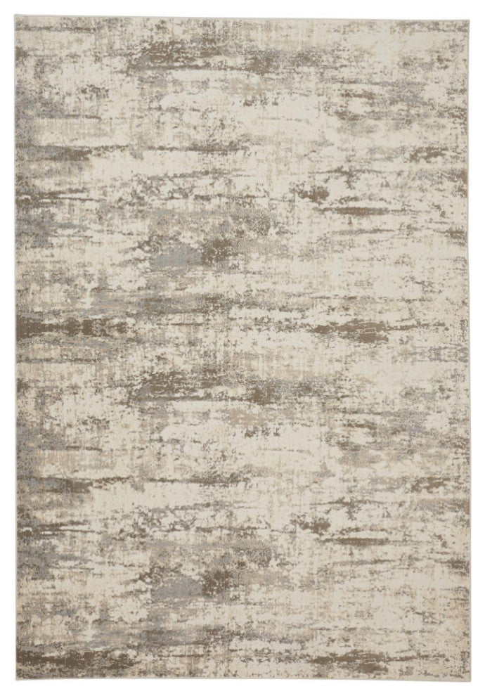 Weave & Wander Frida Rug, Silver/Beige, 2'1"x3'