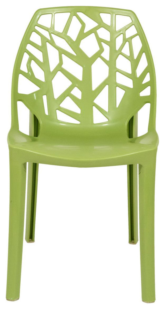 LeisureMod Modern Cornelia Dining Chair, Set of 2