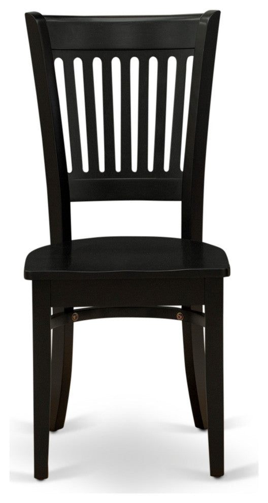 3Pc Dinette Set 2 Dining Chairs, Butterfly Leaf Small Dining Table, Black
