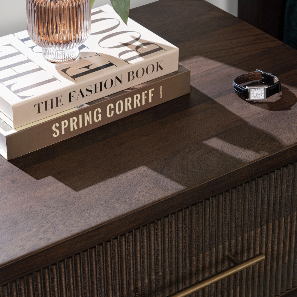 Westlake 2-Drawer Mango Wood Nightstand