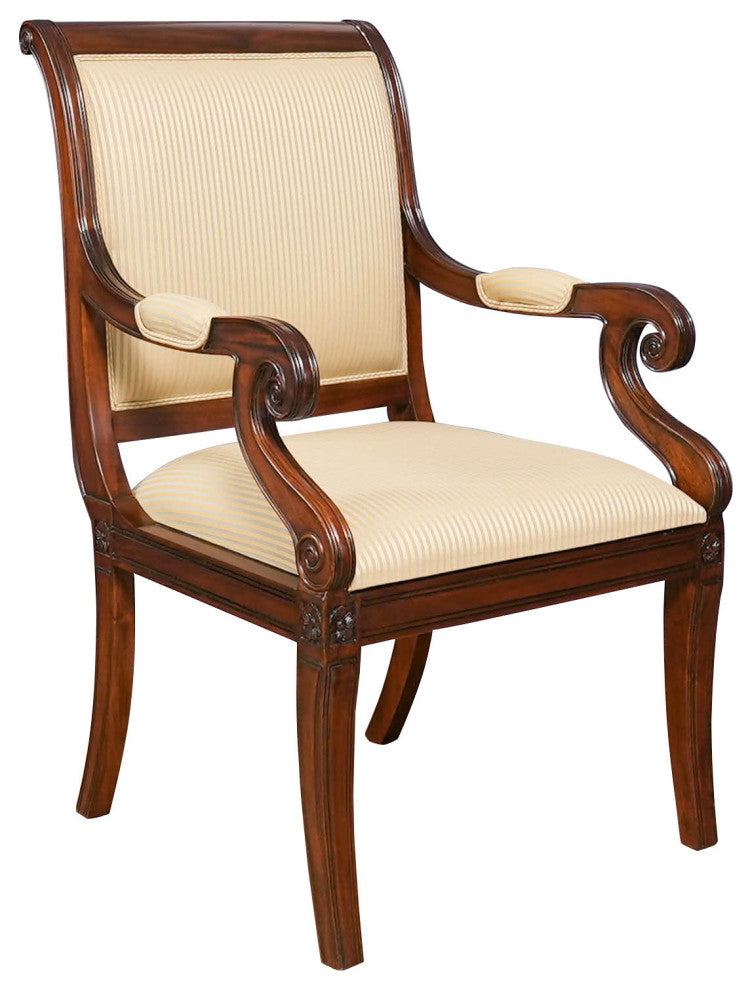 Regency Upholstered Arm Chair