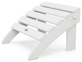 Polywood Classic Folding Ottoman, White