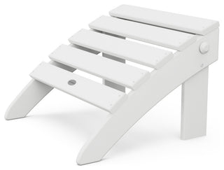 Polywood Classic Folding Ottoman, White