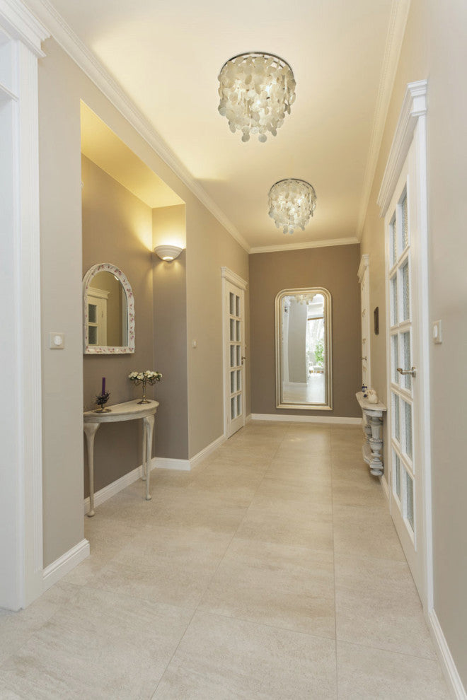 Elsa Capiz Shell 16" Flush Mount