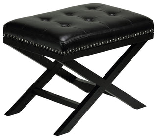 KaylaxBench Ottoman, Black
