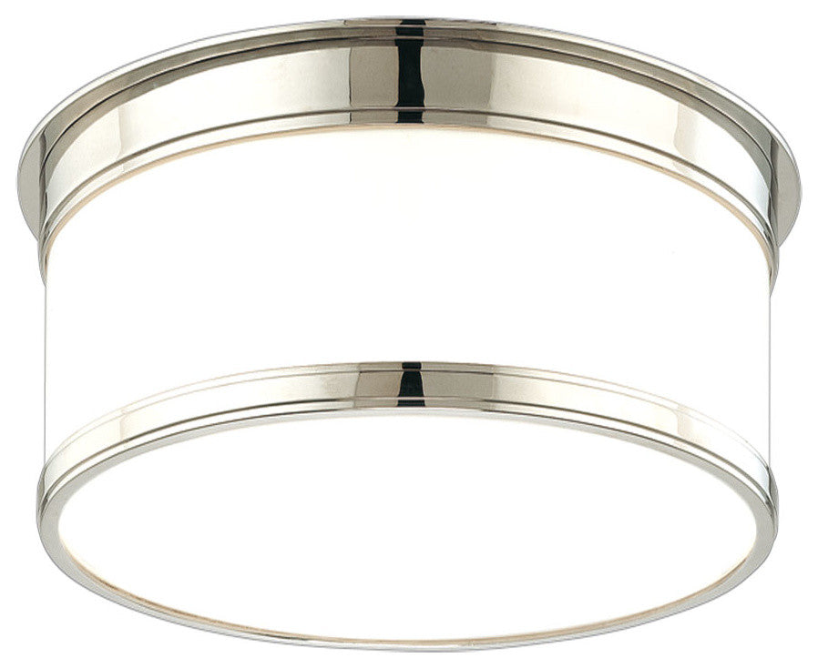 Hudson Valley Geneva One Light Flush Mount 709-PN