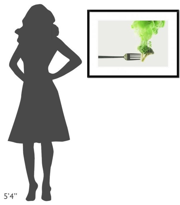 "Disintegrated Broccoli" Framed Digital Print by Dina Belenko, 32x24"