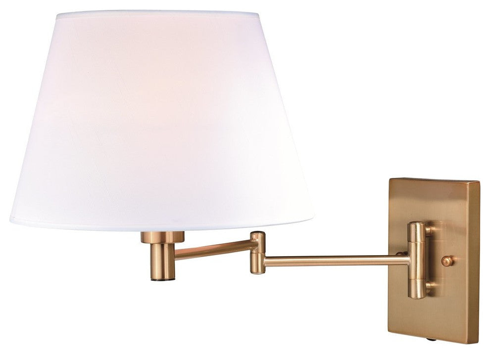 Chapeau Instalux Swing Arm Wall Light Natural Brass