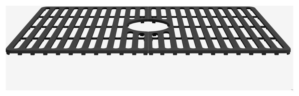 VIGO Silicone Protective Bottom Grid for Single Bowl Kitchen Sink, Matte Black, 27"lx17"w