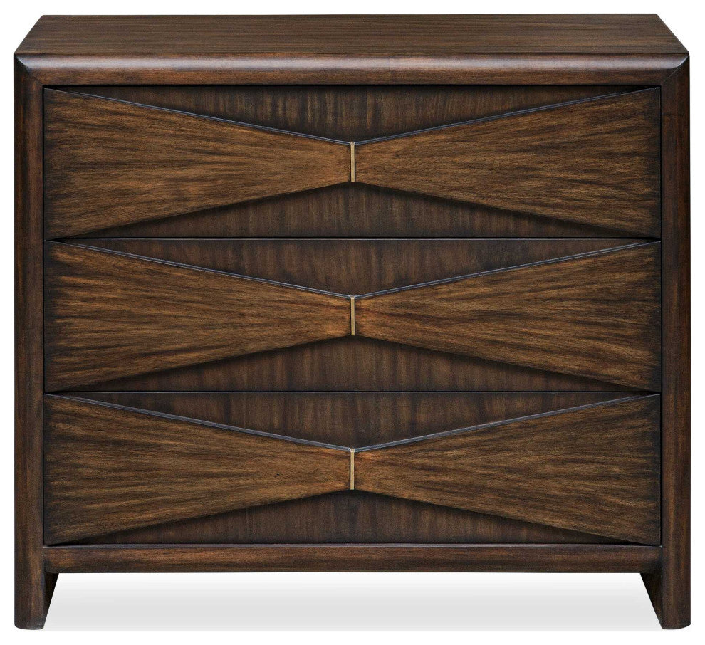 Uttermost Bowtie 3 Drawer Mid-Century Chest