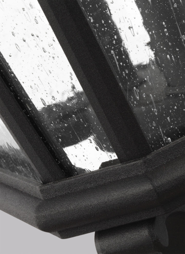 Cotswold Lane Large Post Lantern, Black