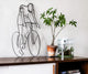 Metal Bicycle Rider Wall Decor and Sculpture