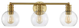 Safavieh Sunetta 3Lt 26.375" Sconce, Brass