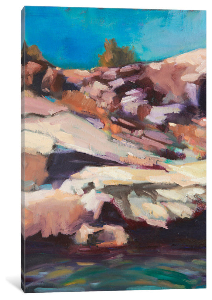 "Rugged Shore" by Eddie Barbini, Canvas Print, 18"x12"