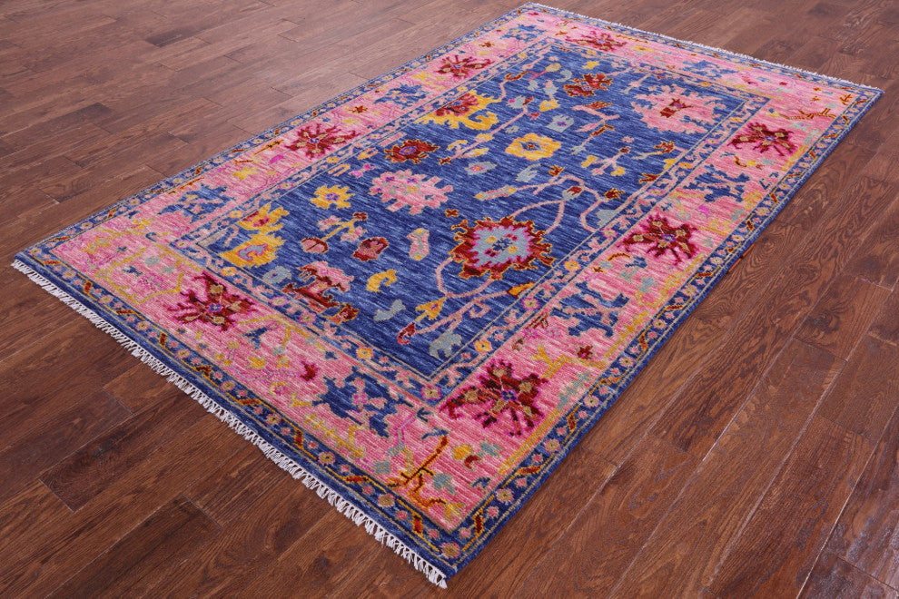 Turkish Oushak Handmade Wool Rug 5' 1" X 8' 2" - Q15877