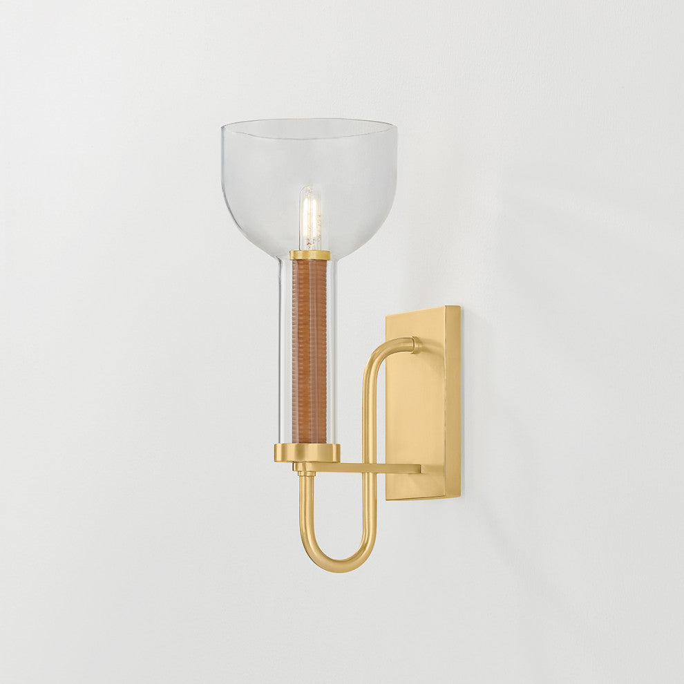 Hudson Valley Lighting Narrowsburg Wall Sconce, Aged Brass