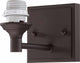 Milena 1-Light Interior Wall Sconce, Brushed Nickel, Antique Bronze