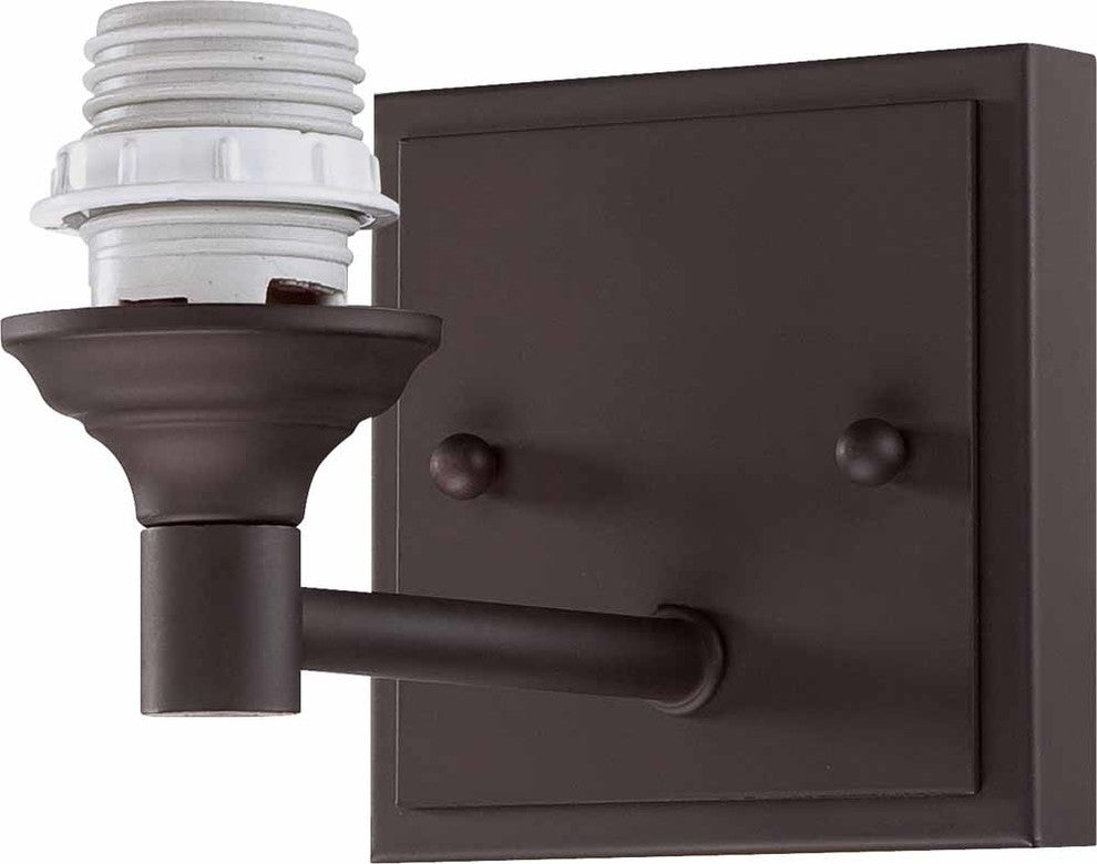 Milena 1-Light Interior Wall Sconce, Brushed Nickel, Antique Bronze