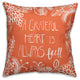 A Grateful Heart is Always Full 16x16 Spun Poly Pillow Cover