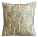 Gold Decorative Throw Pillow Covers 12"x12" Silk Cushion Covers - Golden Rain
