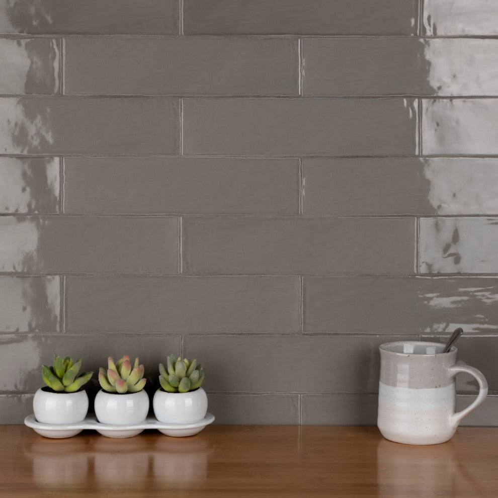 Chester Ceramic Wall Tile, Grey