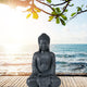 Temple Buddha Seated in Lotus Pose, 26.75 Inches