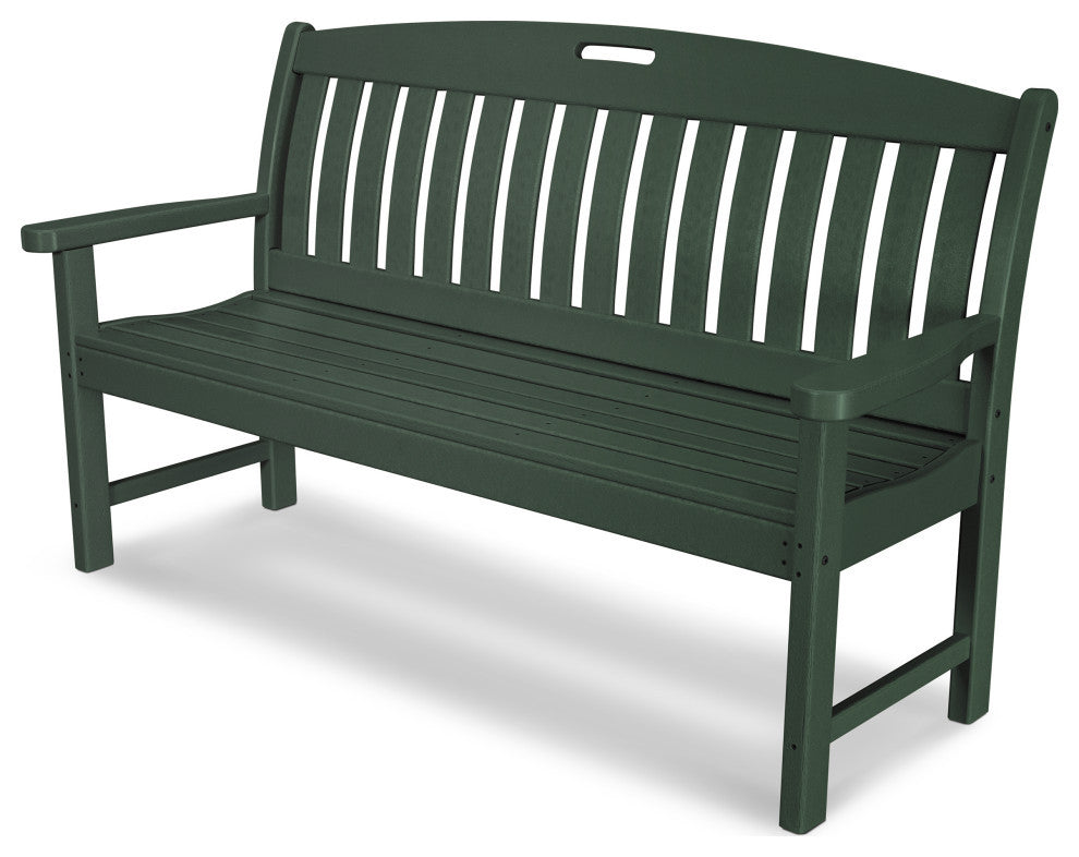 Polywood Nautical 60" Bench, Green