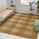 Boggio Indoor/Outdoor Area Rug, Natural, 120 W X 94 D X 0.16 H