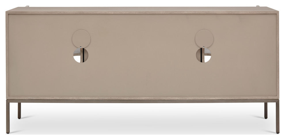 Holly Buffet, Taupe Gray, Gun Metal