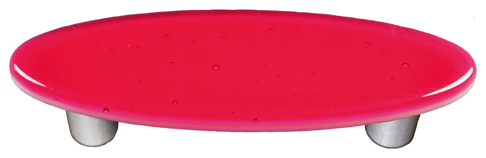 Light Pink Pull Oval, Black Post