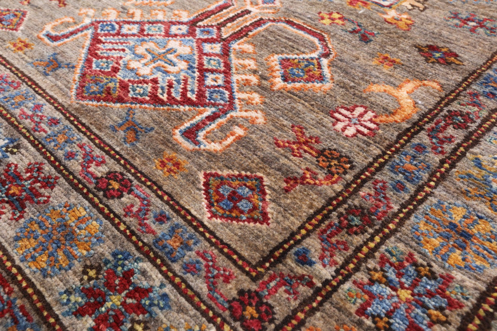 Super Kazak Handmade Wool Runner Rug 2' 8" X 10' 2" Q8349