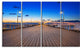 "Molo in Sopot at Baltic Sea" Canvas Print, 4 Panels