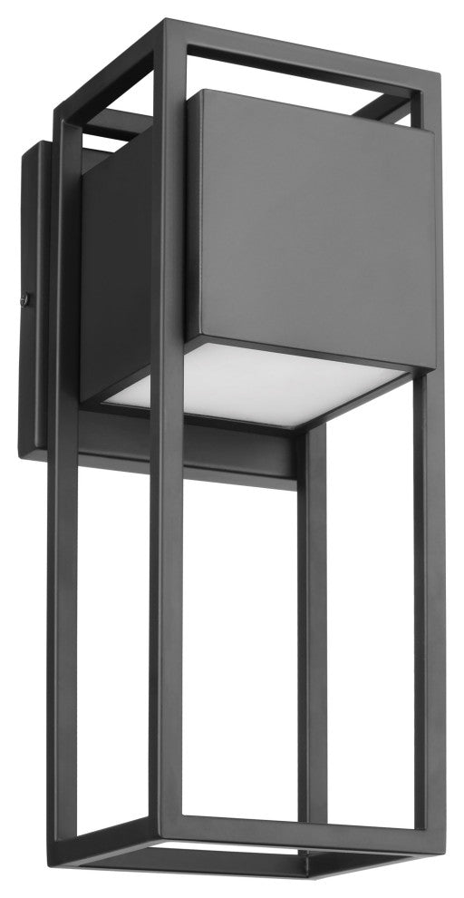 Supreme 18W LED Medium Wall Lantern, Matte Black Finish