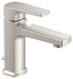 Tribune 1H Bath Faucet 1-Hole Mount, 50/50 Pop-Up Drain 1.2gpm, Brushed Nickel