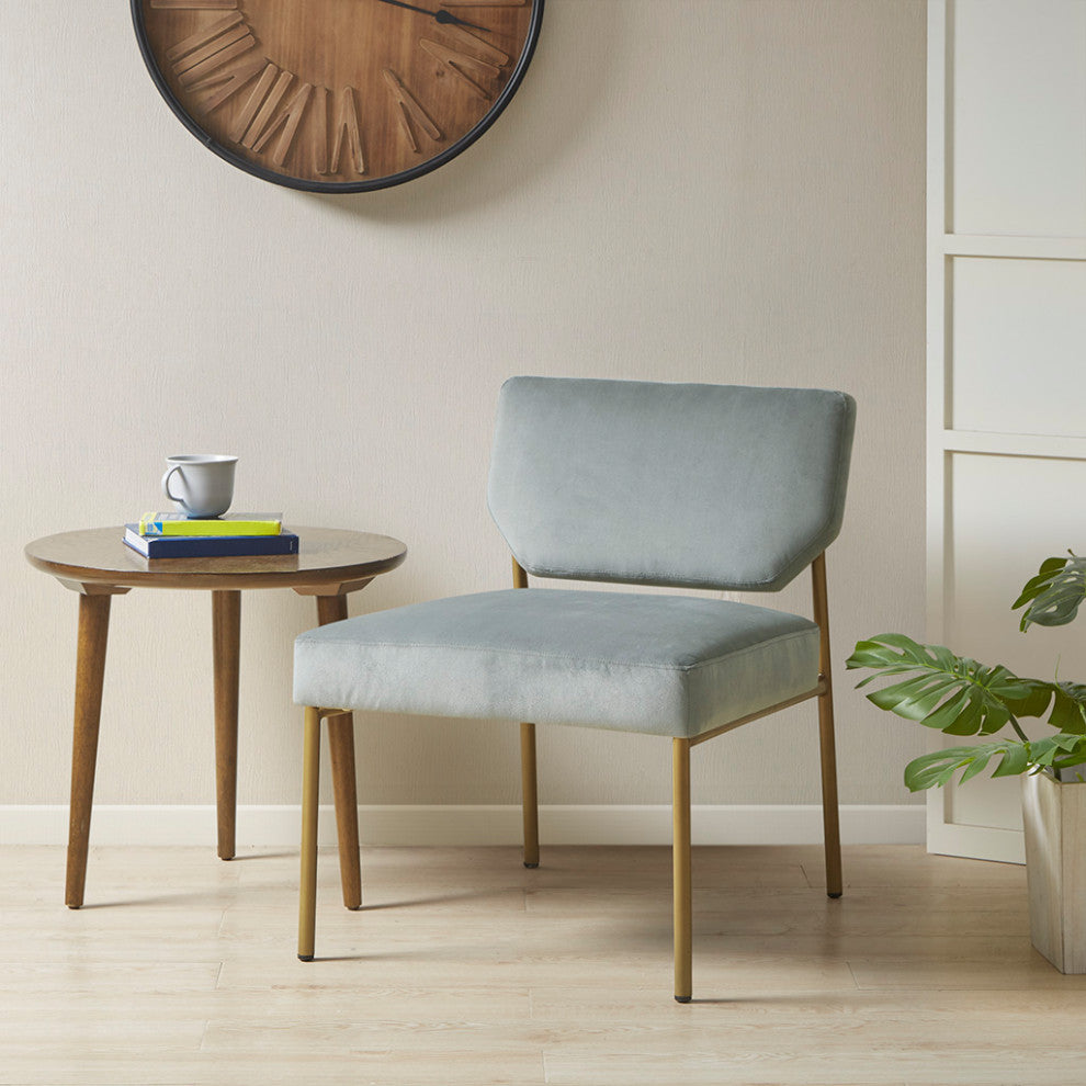 INK+IVY Roxie Scandinavian Low-Back Armless Slipper Chair, Grey