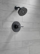 Delta Trinsic Monitor 14 Series H2Okinetic Shower Trim, Matte Black, T14259-BL