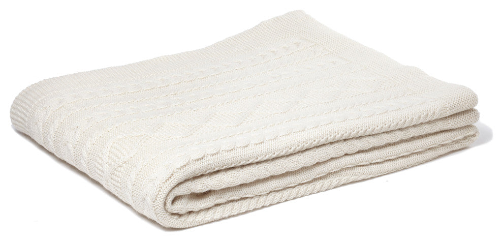 Howard Cable Throw, Natural
