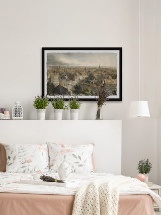 "City Buildings" Framed Painting Print, 12x8
