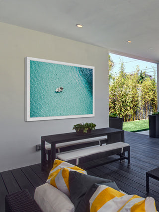 "Clear Blue Lake" Framed Painting Print, 45"x30"